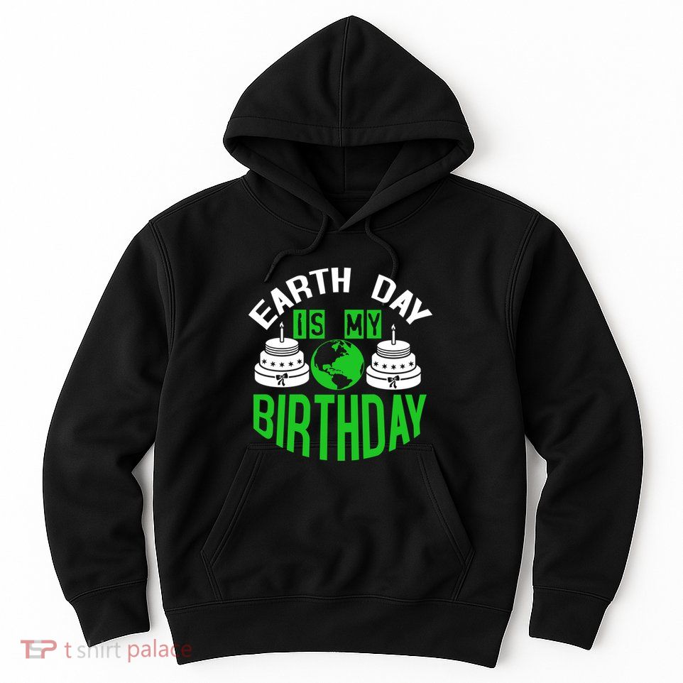 Earth Day Birthday Celebration Graphic Hoodie