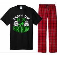 Earth Day Birthday Celebration Graphic Pajama Set