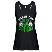 Earth Day Birthday Celebration Graphic Ladies Essential Flowy Tank