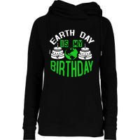 Earth Day Birthday Celebration Graphic Womens Funnel Neck Pullover Hood