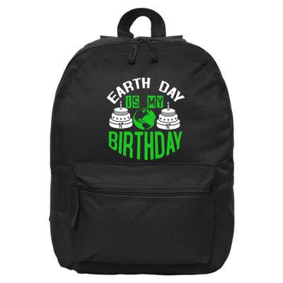 Earth Day Birthday Celebration Graphic 16 in Basic Backpack