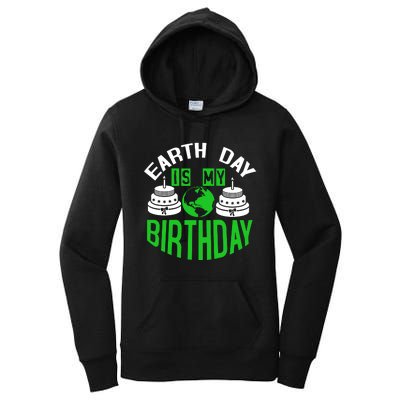 Earth Day Birthday Celebration Graphic Women's Pullover Hoodie