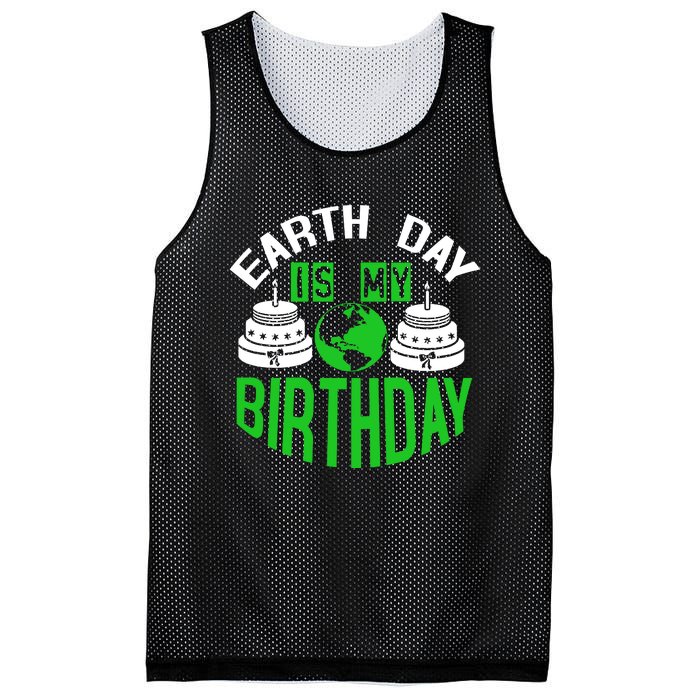 Earth Day Birthday Celebration Graphic Mesh Reversible Basketball Jersey Tank