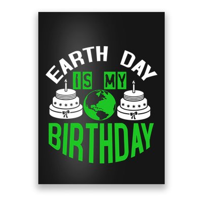 Earth Day Birthday Celebration Graphic Poster