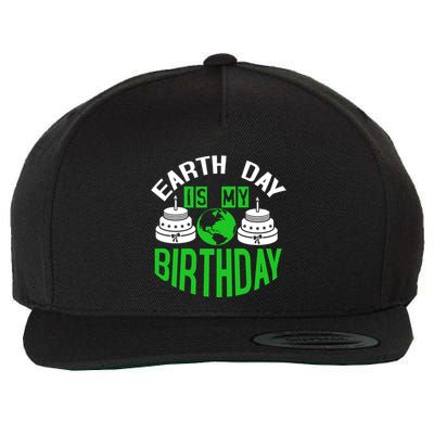 Earth Day Birthday Celebration Graphic Wool Snapback Cap