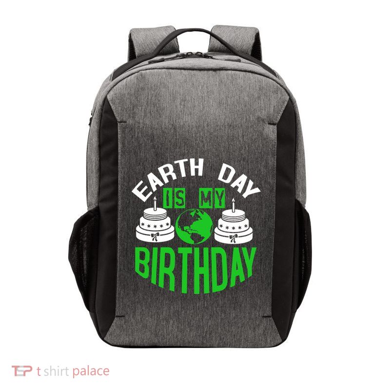 Earth Day Birthday Celebration Graphic Vector Backpack