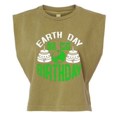 Earth Day Birthday Celebration Graphic Garment-Dyed Women's Muscle Tee