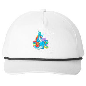 Easily Distracted By Dragons And Books Snapback Five-Panel Rope Hat