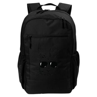 Easter Day Bunny Face With Sunglasses Easter Backpack