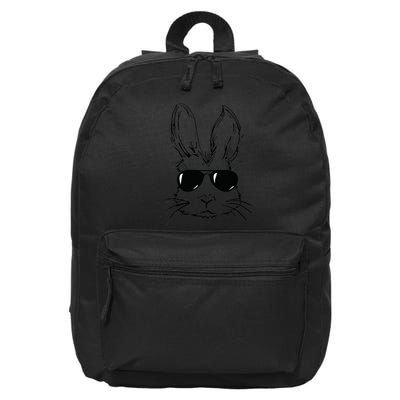 Easter Day Bunny Face With Sunglasses Easter 16 in Basic Backpack