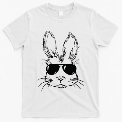 Easter Day Bunny Face With Sunglasses Easter T-Shirt