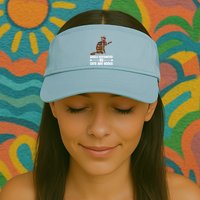 Easily Distracted By Cats And Books Funny Cat Lover Visor