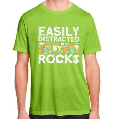 Easily Distracted By Rock Vintage Gift Adult ChromaSoft Performance T-Shirt