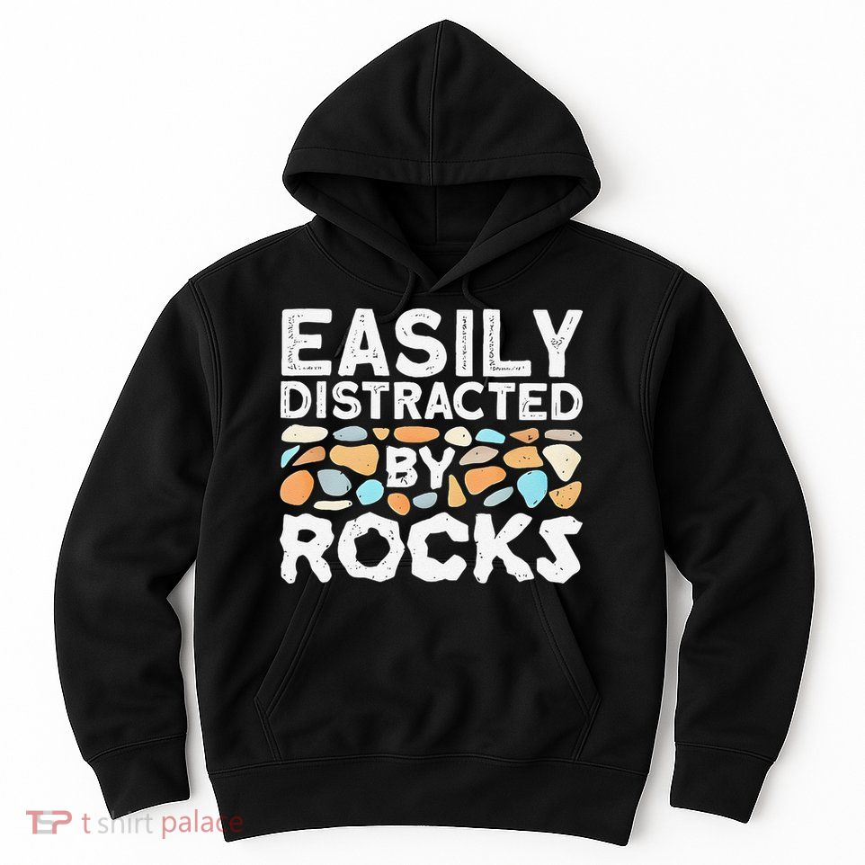 Easily Distracted By Rock Vintage Gift Hoodie