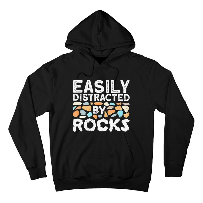 Easily Distracted By Rock Vintage Gift Hoodie