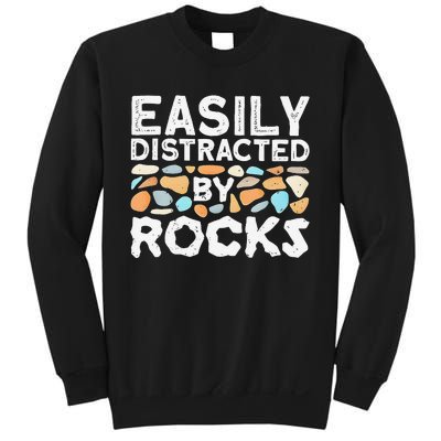 Easily Distracted By Rock Vintage Gift Sweatshirt