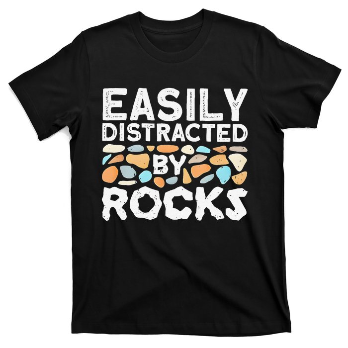 Easily Distracted By Rock Vintage Gift T-Shirt