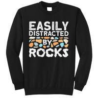 Easily Distracted By Rock Vintage Gift Tall Sweatshirt