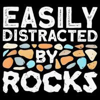 Easily Distracted By Rock Vintage Gift Womens Tank Top