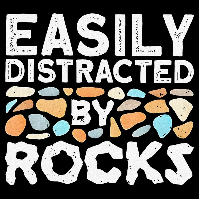 Easily Distracted By Rock Vintage Gift Womens Tank Top