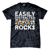 Easily Distracted By Rock Vintage Gift Tie-Dye T-Shirt