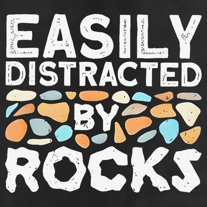 Easily Distracted By Rock Vintage Gift Hat