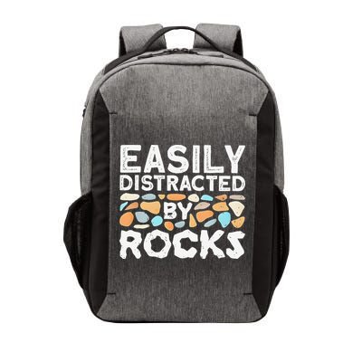 Easily Distracted By Rock Vintage Gift Vector Backpack