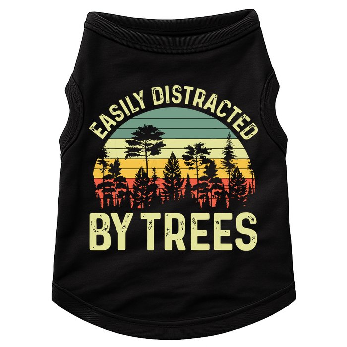 Easily Distracted By Trees Funny Tree Planting Trees Doggie Tank