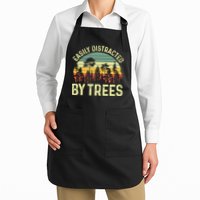 Easily Distracted By Trees Funny Tree Planting Trees Apron