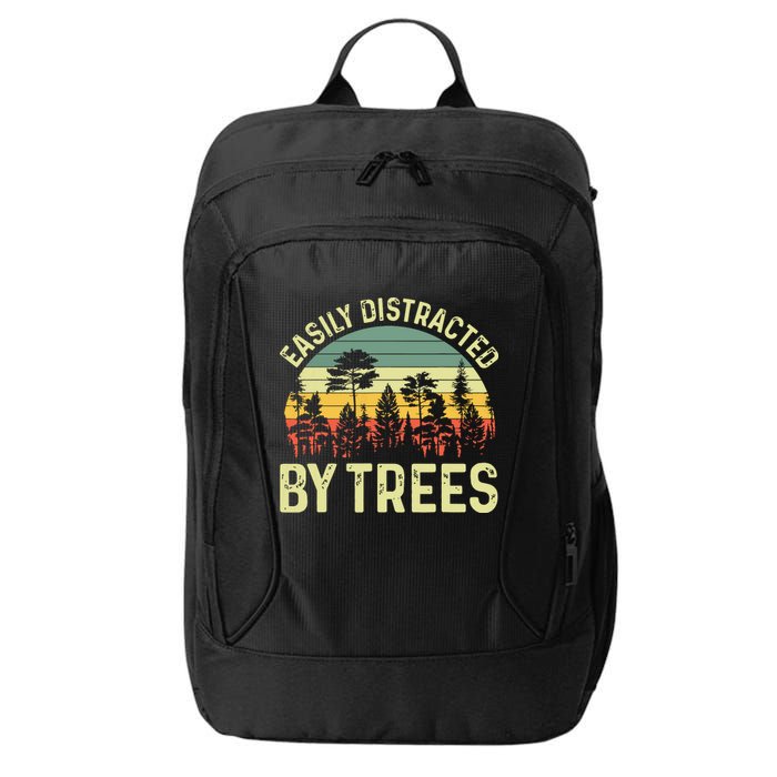 Easily Distracted By Trees Funny Tree Planting Trees City Backpack