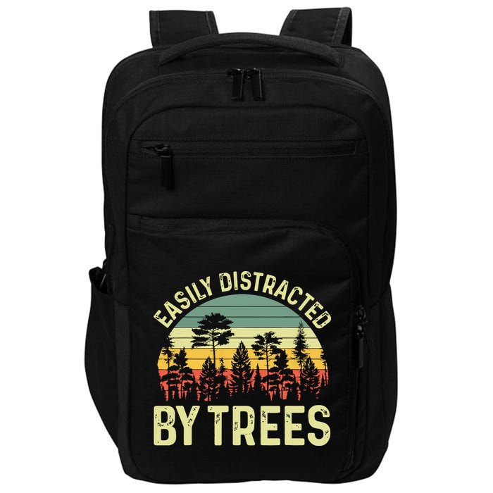 Easily Distracted By Trees Funny Tree Planting Trees Impact Tech Backpack