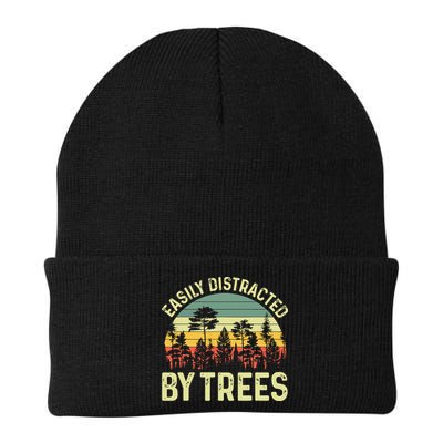 Easily Distracted By Trees Funny Tree Planting Trees Beanie