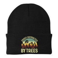 Easily Distracted By Trees Funny Tree Planting Trees Beanie