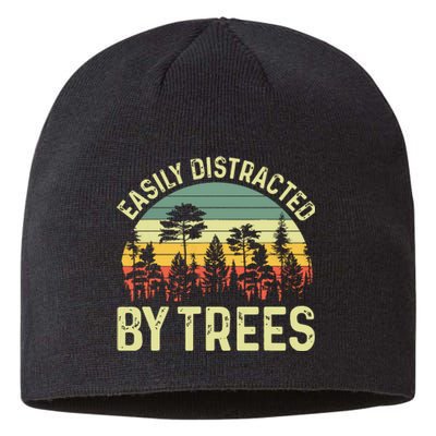 Easily Distracted By Trees Funny Tree Planting Trees Sustainable Beanie