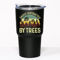 Easily Distracted By Trees Funny Tree Planting Trees Tumbler