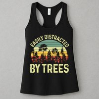 Easily Distracted By Trees Funny Tree Planting Trees Womens Tank Top