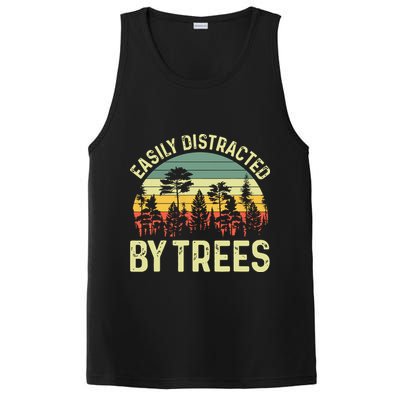 Easily Distracted By Trees Funny Tree Planting Trees PosiCharge Competitor Tank