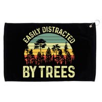 Easily Distracted By Trees Funny Tree Planting Trees Grommeted Golf Towel