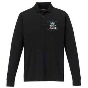 Easily Distracted By Dragons And Books Introvert Funny Meaningful Gift Performance Long Sleeve Polo