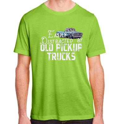 Easily Distracted By Old Pickup Trucks Adult ChromaSoft Performance T-Shirt