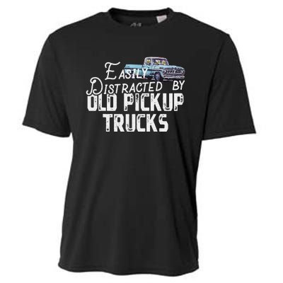 Easily Distracted By Old Pickup Trucks Cooling Performance Crew T-Shirt