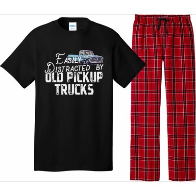 Easily Distracted By Old Pickup Trucks Pajama Set