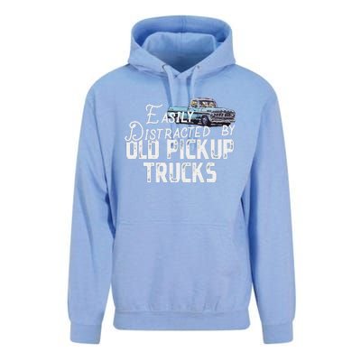 Easily Distracted By Old Pickup Trucks Unisex Surf Hoodie