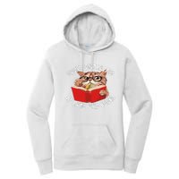 Easily Distracted by Cats and Books - Funny Cat & Book Lover Women's Pullover Hoodie