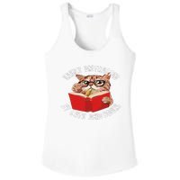 Easily Distracted by Cats and Books - Funny Cat & Book Lover Ladies PosiCharge Competitor Racerback Tank