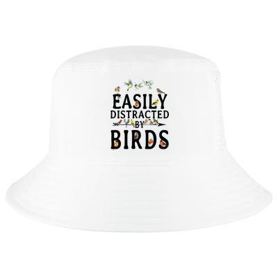Easily Distracted By Birds Bird Lover Cool Comfort Performance Bucket Hat