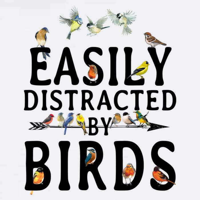 Easily Distracted By Birds Bird Lover Cool Comfort Performance Bucket Hat