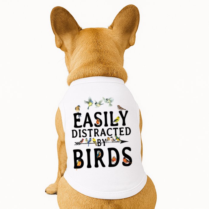 Easily Distracted By Birds Bird Lover Doggie Tank