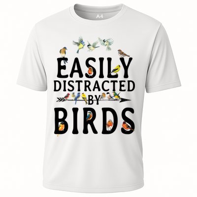 Easily Distracted By Birds Bird Lover Performance Shirt