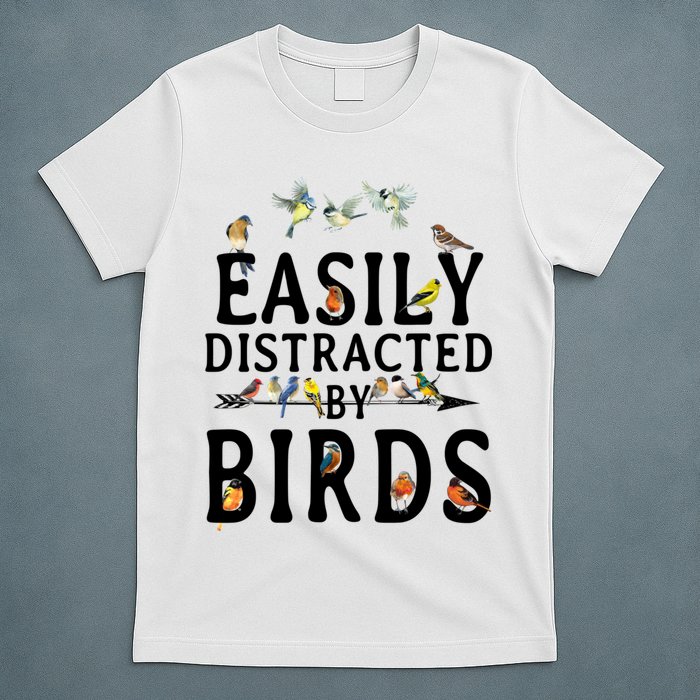 Easily Distracted By Birds Bird Lover T-Shirt